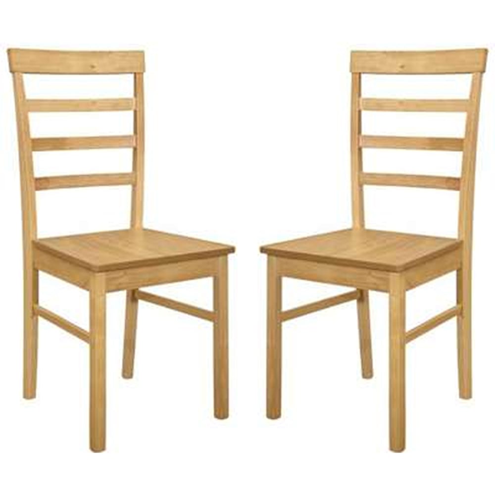 Pelham Oak Wooden Dining Chairs In Pair