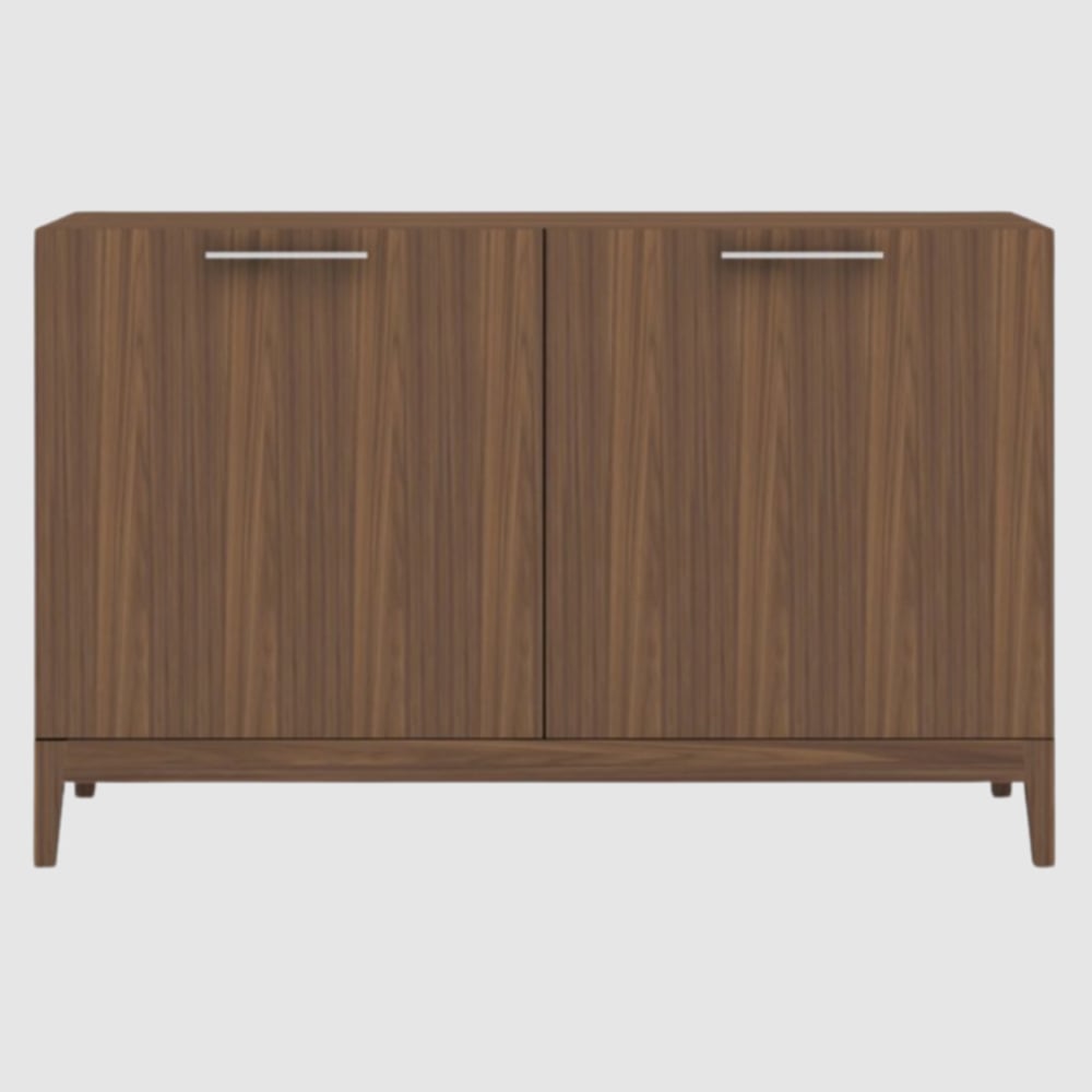 Peoria Wooden Sideboard With 2 Doors In Walnut