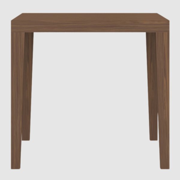 Peoria Wooden Square Dining Table In Walnut | Bed Sava