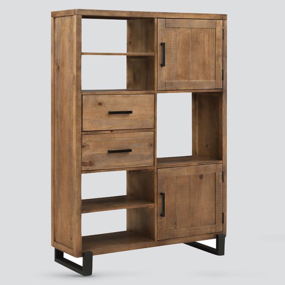 Pierre Medium Wooden Display Cabinet In Oak