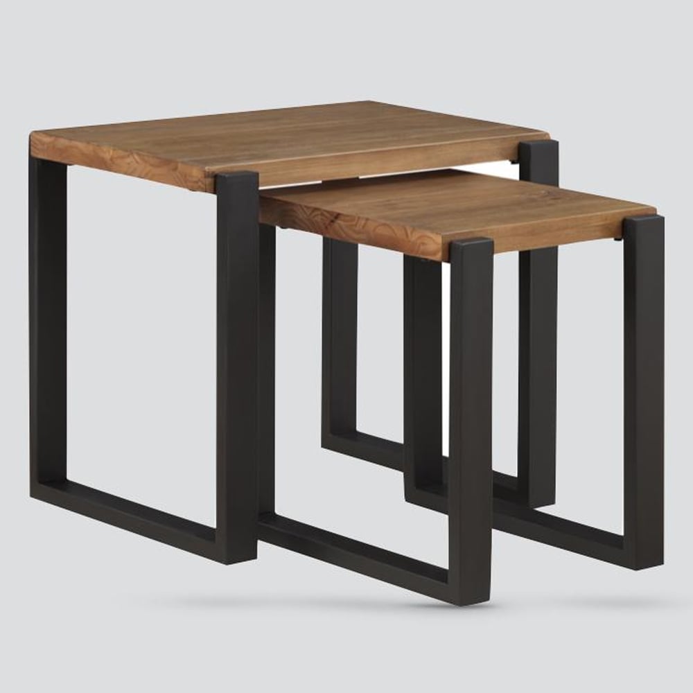 Pierre Wooden Nest Of 2 Tables In Oak