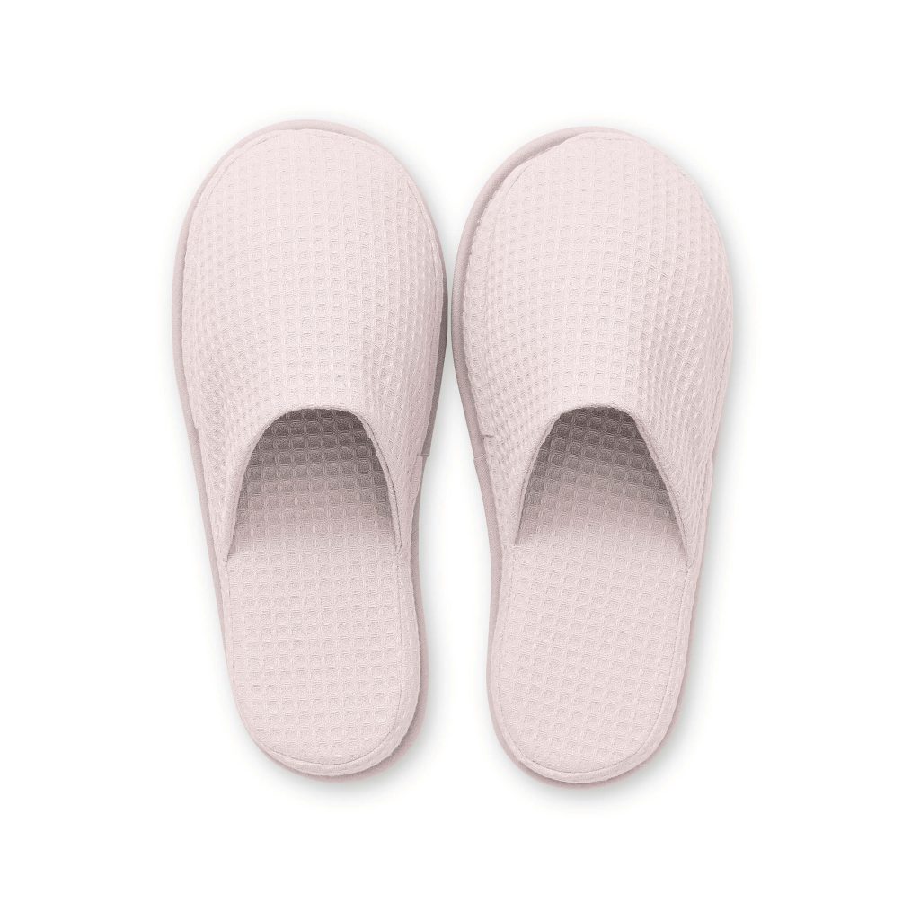 Murmur Spa Collection Waffle Slippers, Rose