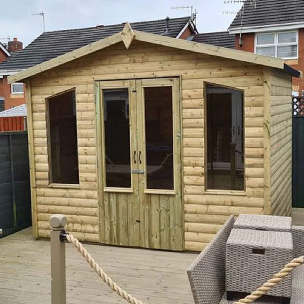 Pretoria Small Wooden Garden Summerhouse In Natural