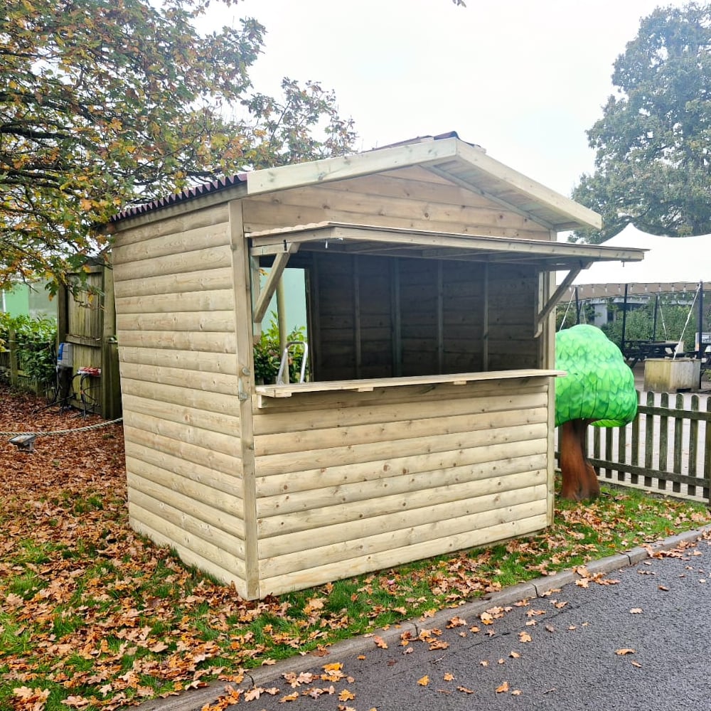 Pretoria Wooden Garden Market Chalet In Natural
