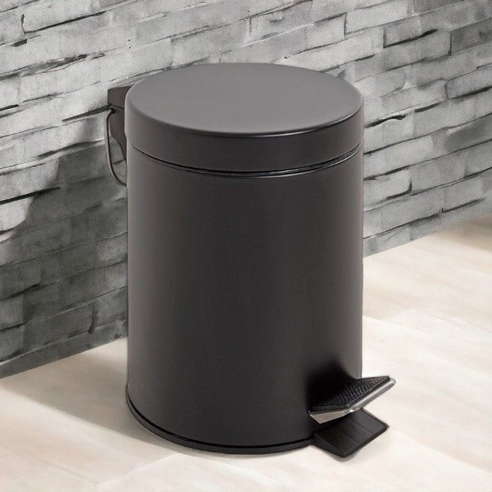 Prichard Metal 3 Litre Pedal Bin In Black