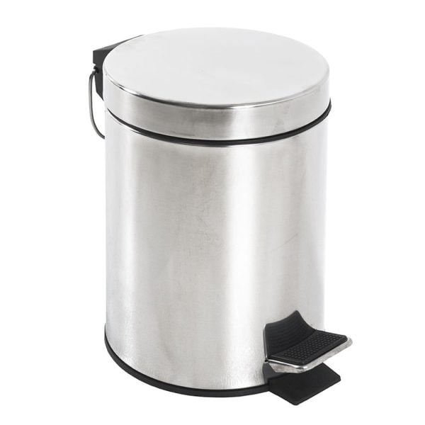 Prichard Stainless Steel 3 Litre Pedal Bin In Chrome | Bed Sava