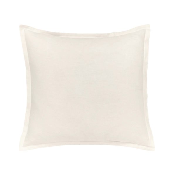 William Morris Pure Linen Cotton Sham Pillowcase White | Bed Sava