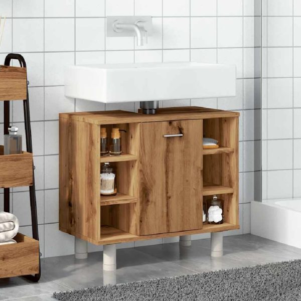 Putnam Wooden Vanity Unit With 1 Door In Oak | Bed Sava