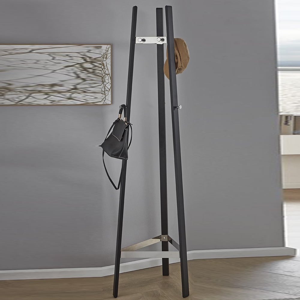 Puyallup Metal Coat Stand In Black