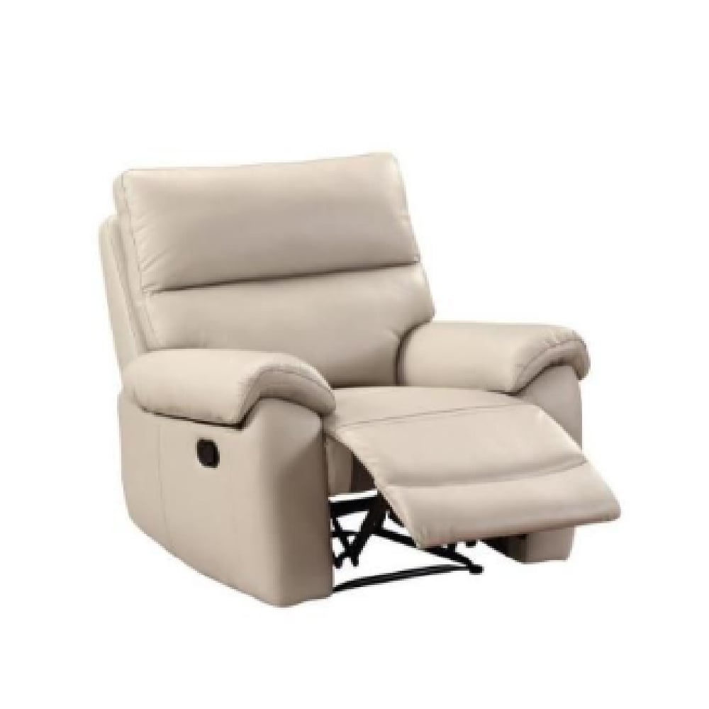 Radford Leather Recliner 1 Seater Sofa In Chalk