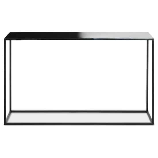 Ramita Metal Console Table In Black And White