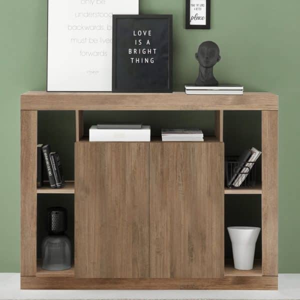 Raya Wooden Sideboard With 2 Doors In Mercure | Bed Sava