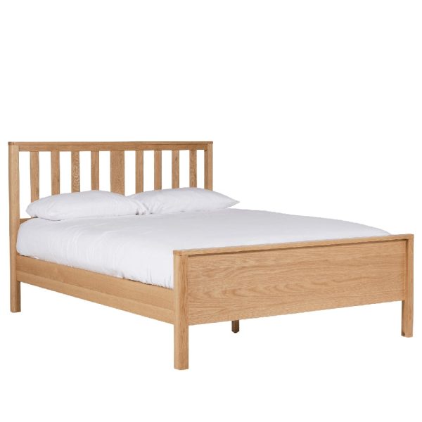 Reston Wooden King Size Bed In Oak Natural | Bed Sava