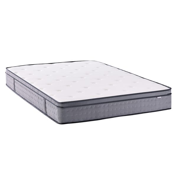 Restovia Fabric Double Mattress In White | Bed Sava