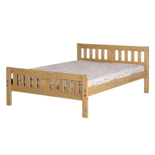 Revolution Wooden Double Bed In Oak | Bed Sava