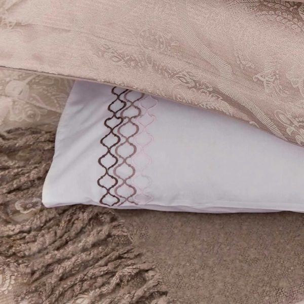 1951 Reza Pair of Standard Pillowcases Tuberose | Bed Sava