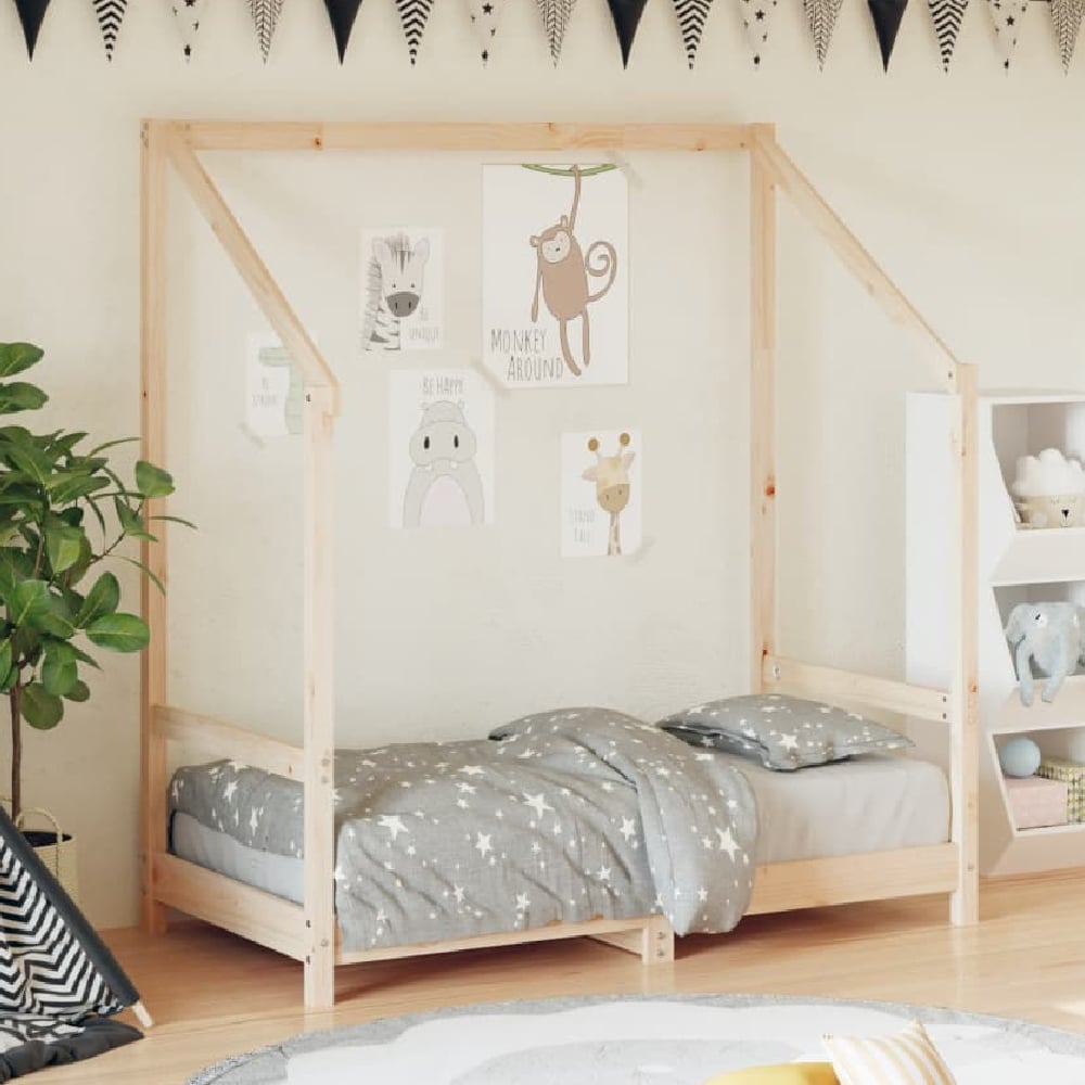 Ringgold 70x140cm Wooden Children Bed In Natural