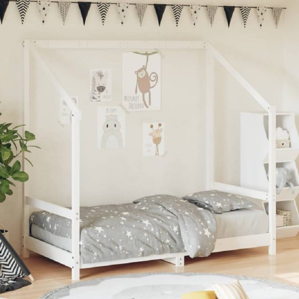 Ringgold 80x160cm Wooden Children Bed In White | Bed Sava
