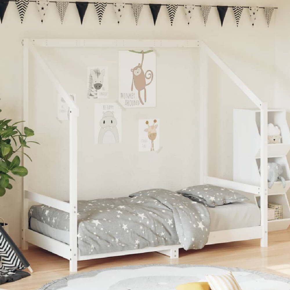 Ringgold 80x160cm Wooden Children Bed In White