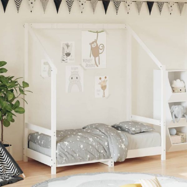 Ringgold 70x140cm Wooden Children Bed In White | Bed Sava