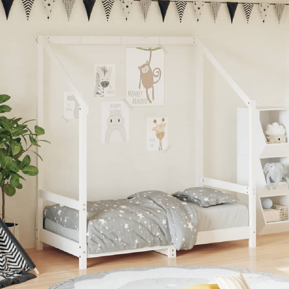 Ringgold 70x140cm Wooden Children Bed In White