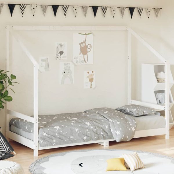 Ringgold 90x200cm Wooden Children Bed In White | Bed Sava