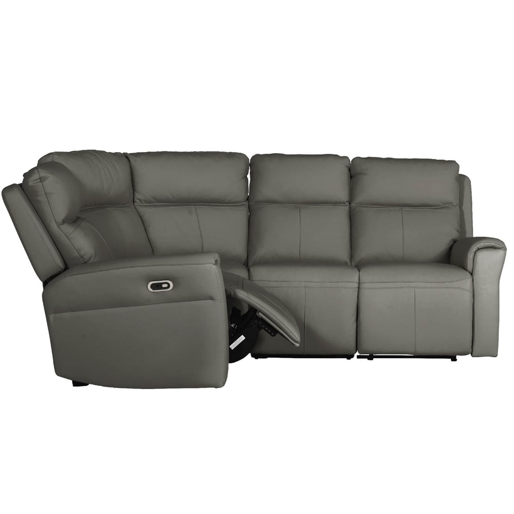 Rochester Leather Electric Recliner Corner Sofa In Ash
