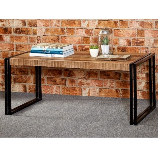 Clio Coffee Table Rectangular In Reclaimed Wood | Bed Sava