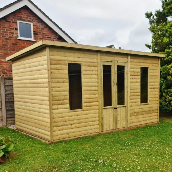 Ruidoso Large Wooden Garden Summerhouse In Natural | Bed Sava