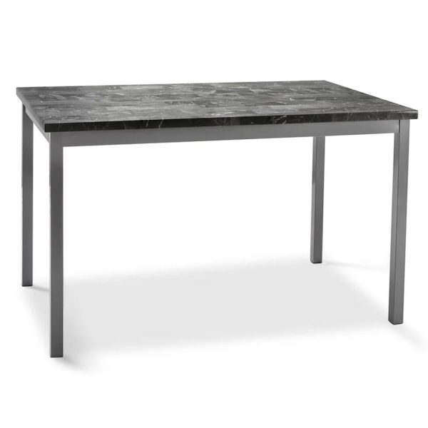 Ruston Large Gloss Dining Table In Grey Marble Effect | Bed Sava