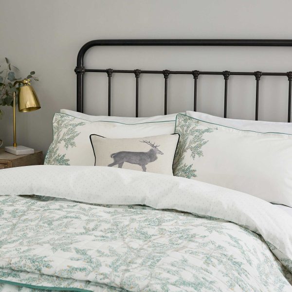 Sanderson Farthing Wood Double Duvet Cover Set Green | Bed Sava