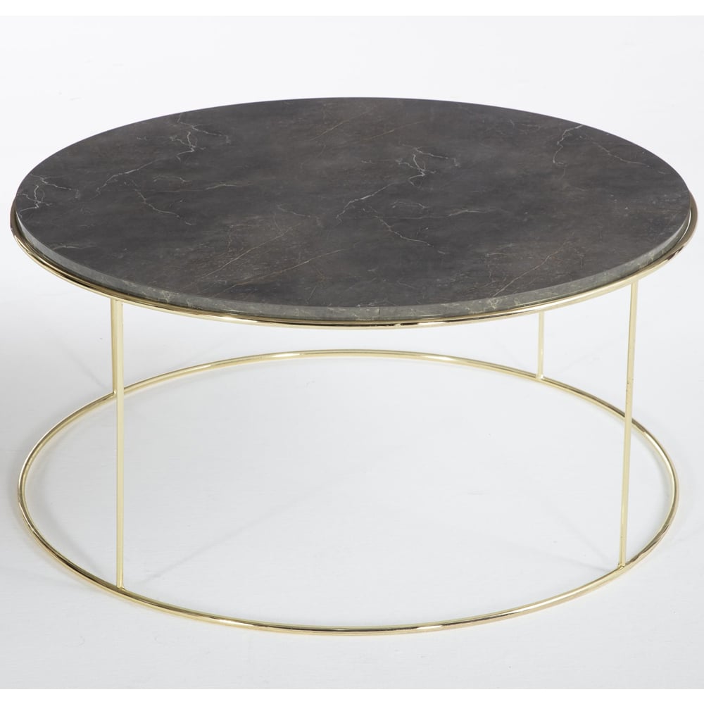 Sahuarita Wooden Coffee Table In Dusky Marble Effect
