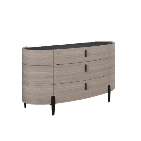 Salinas Large Wooden Sideboard With 2 Doors 3 Drawers In Beige | Bed Sava