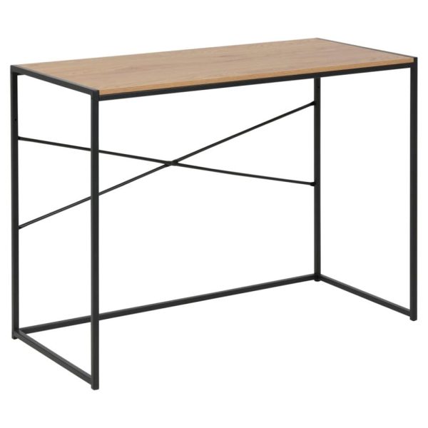 Salvo Wooden Laptop Desk In Matt Wild Oak | Bed Sava