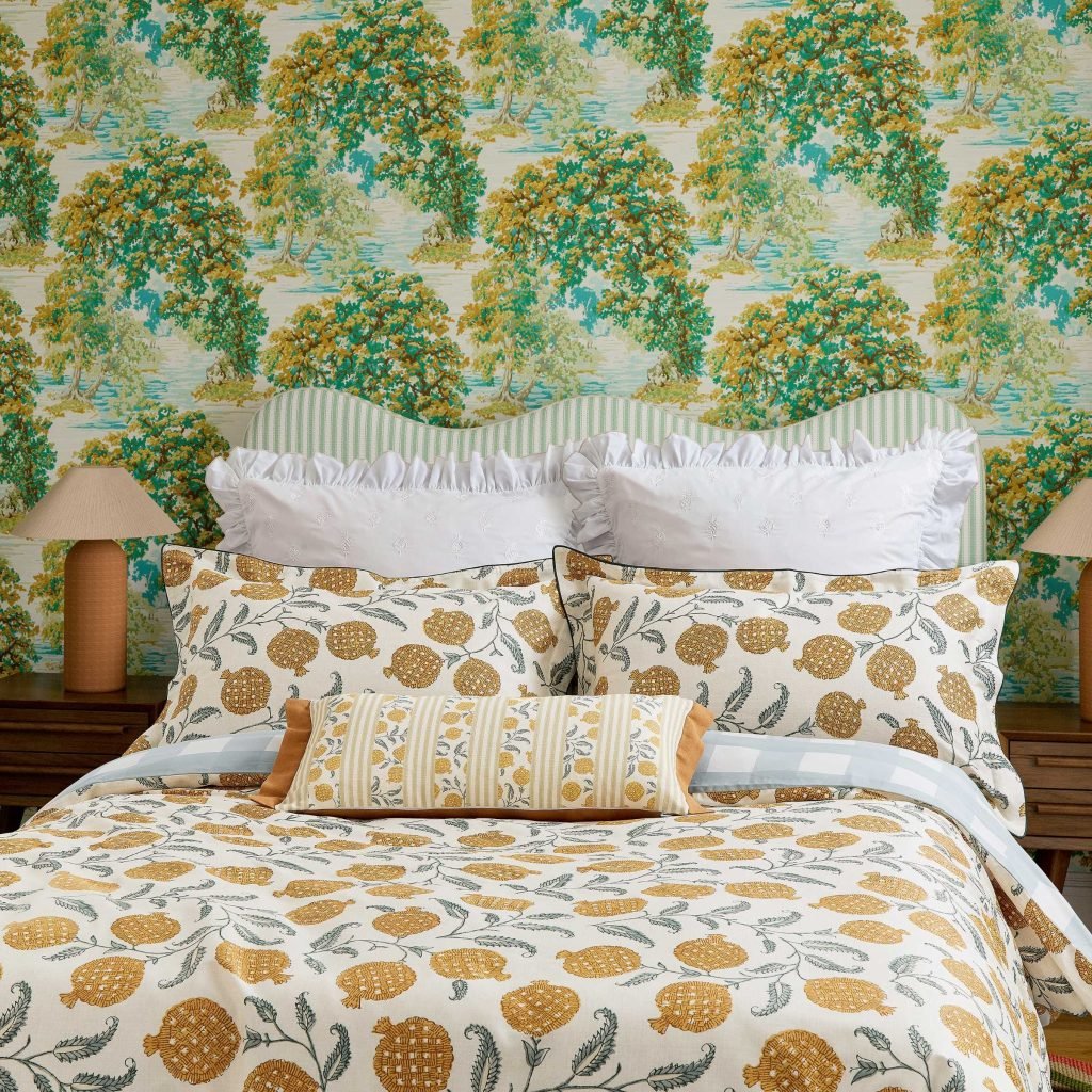 Sanderson Anaar Super Kingsize Duvet Cover Set, Woad