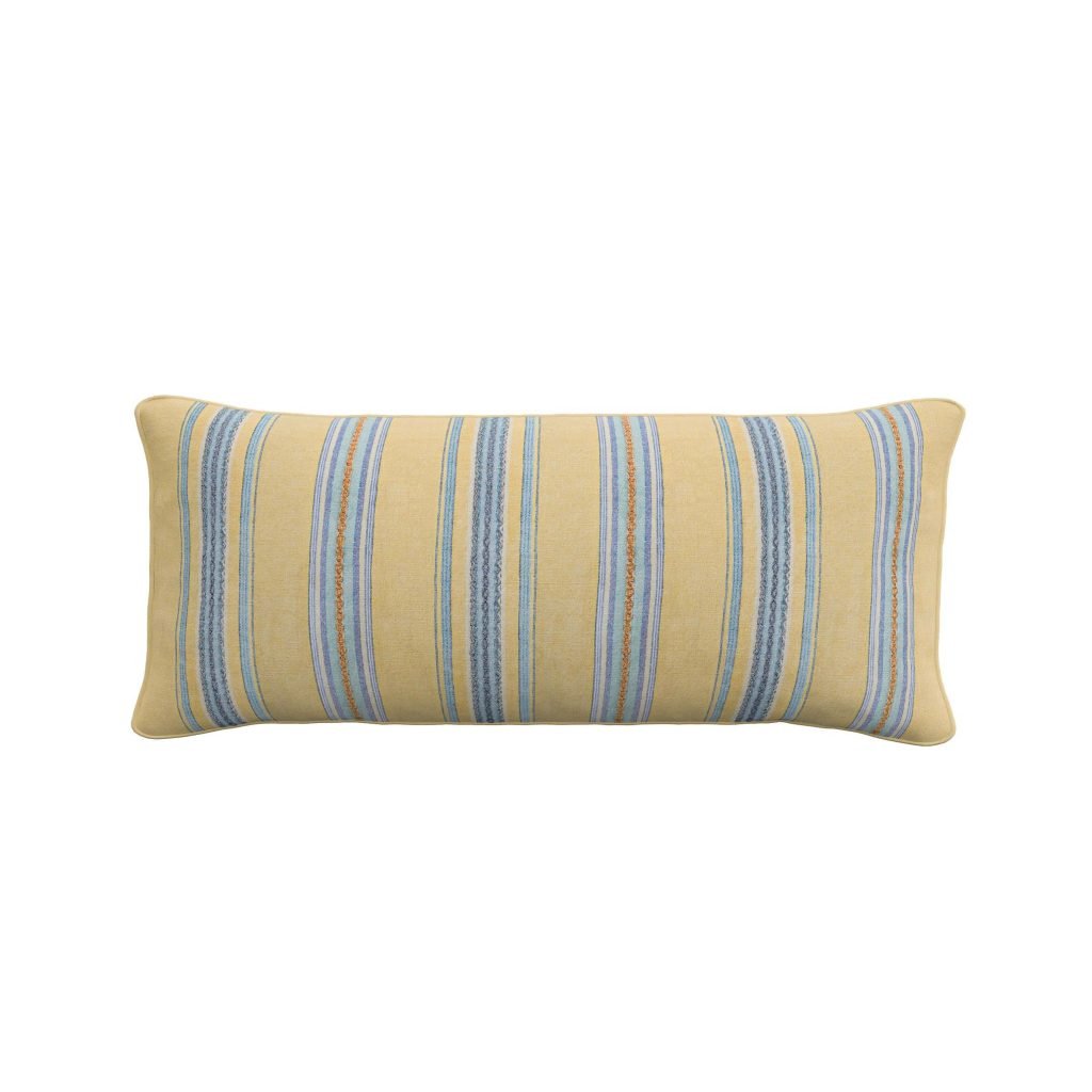 Sanderson Enys Garden Cushion 70cm x 30cm, Indigo & Primrose