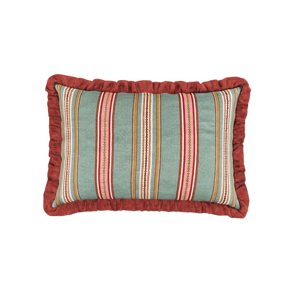 Sanderson Enys Garden Cushion 60cm x 40cm, Blush & Jade
