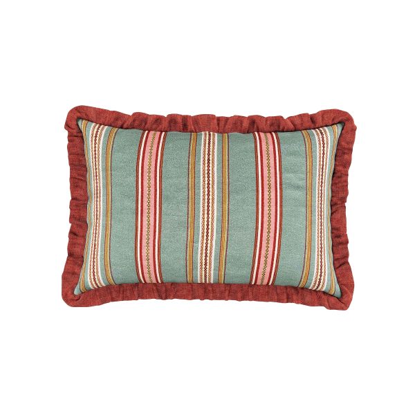 Sanderson Enys Garden Cushion 60cm x 40cm Blush  Jade | Bed Sava