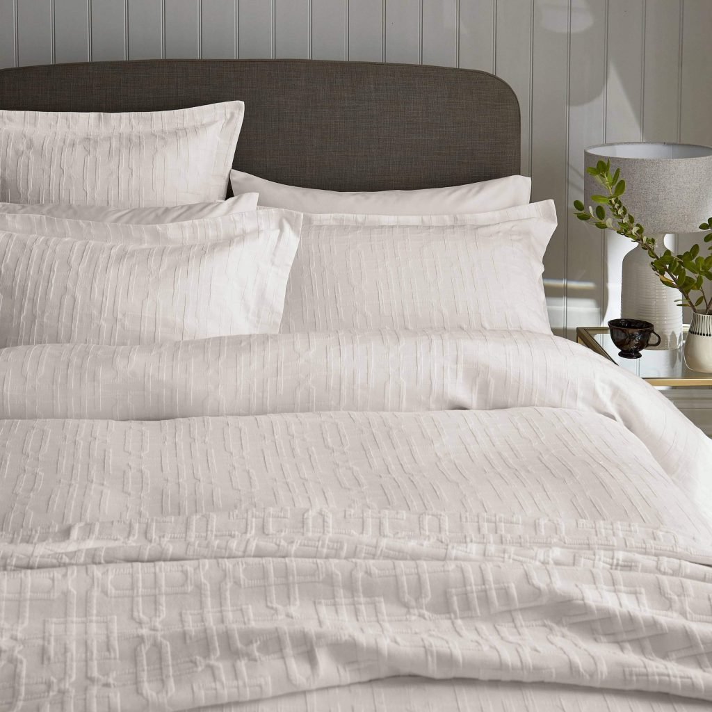 Sanderson Hampton Trellis Double Duvet Cover, White