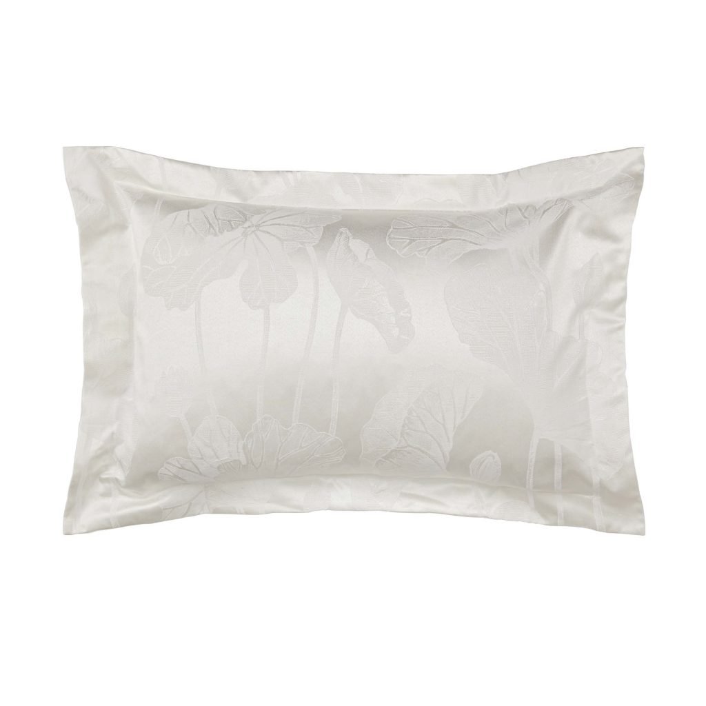 Sanderson Lotus Leaf Oxford Pillowcase, Ivory