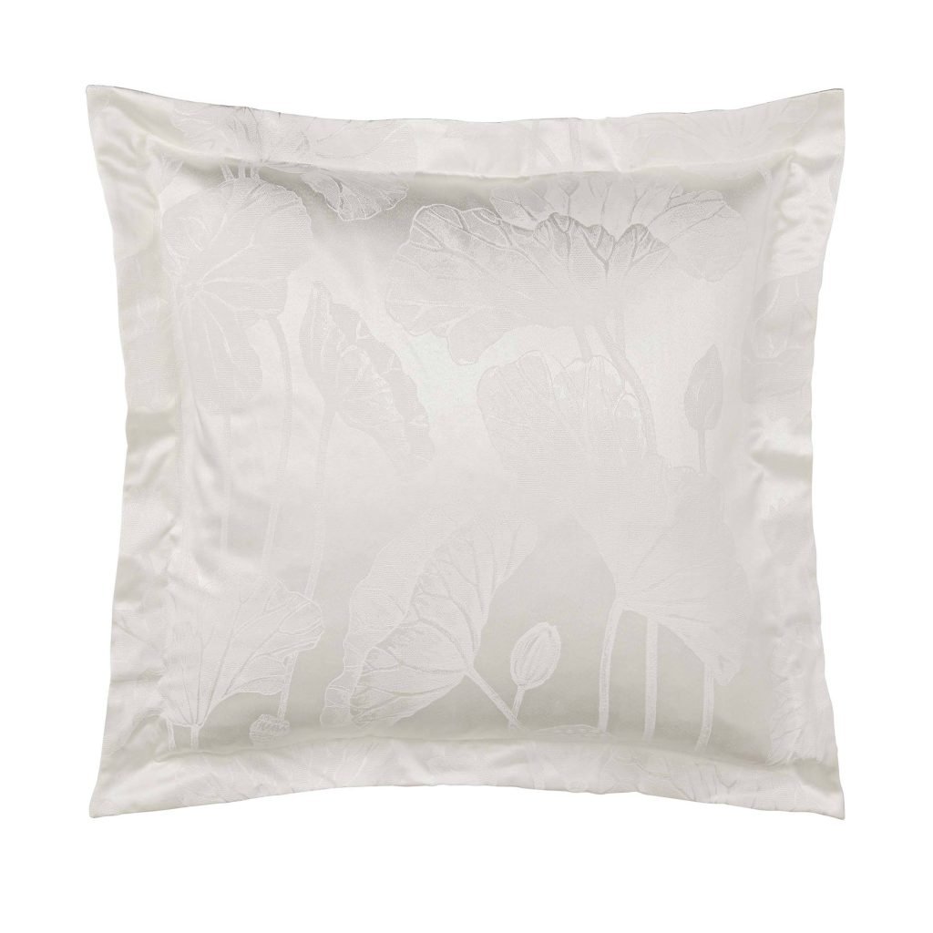Sanderson Lotus Leaf Square Pillowcase, Ivory
