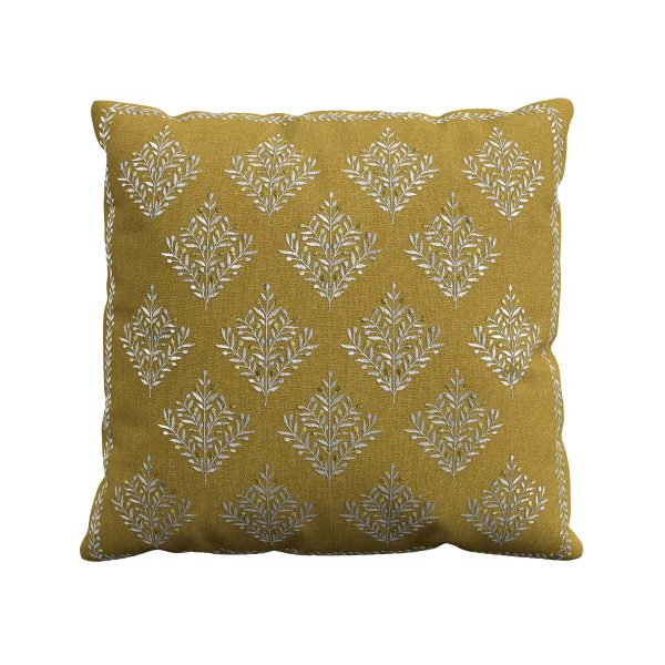 Sanderson x National Trust Catherinae Cushion 45cm x 45cm Hay | Bed Sava