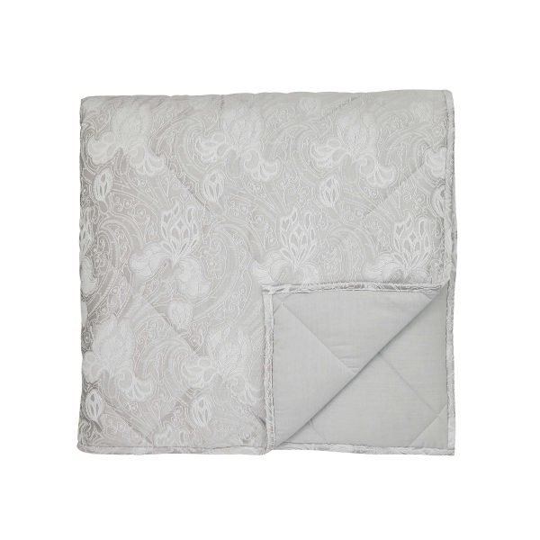 Sanderson Ashbee Throw Platinum | Bed Sava