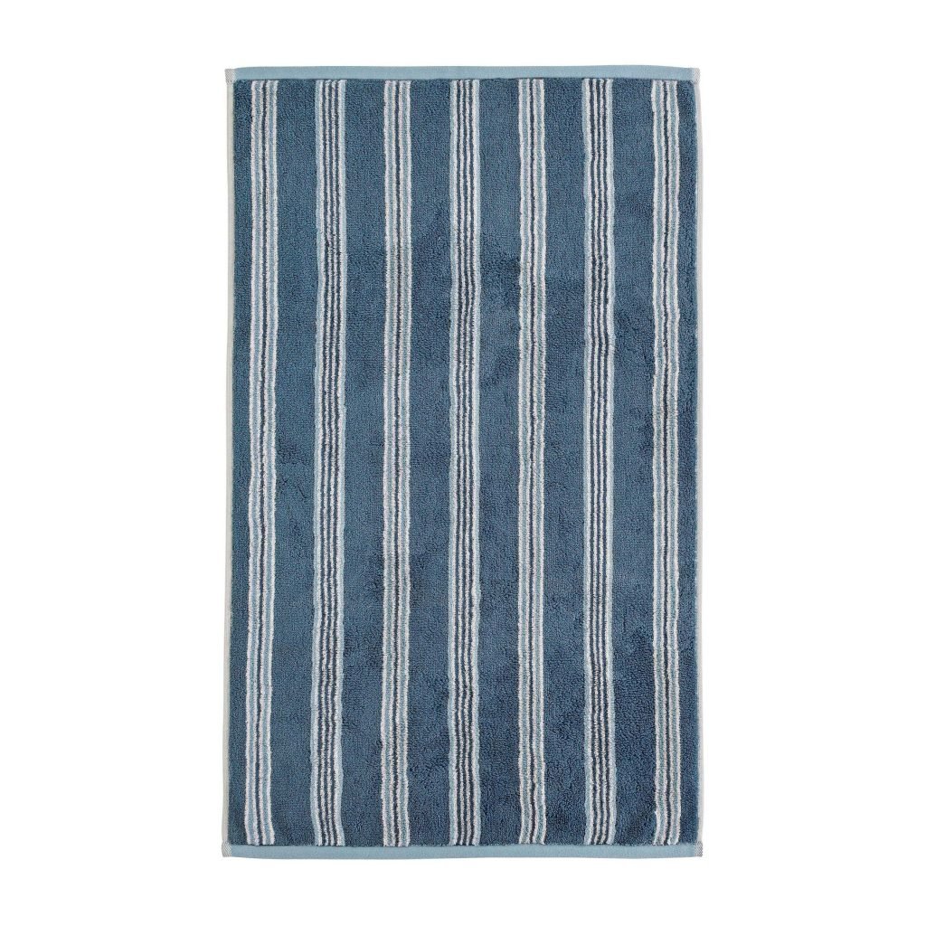 Sanderson Brecon Stripe Bath Towel, Midnight