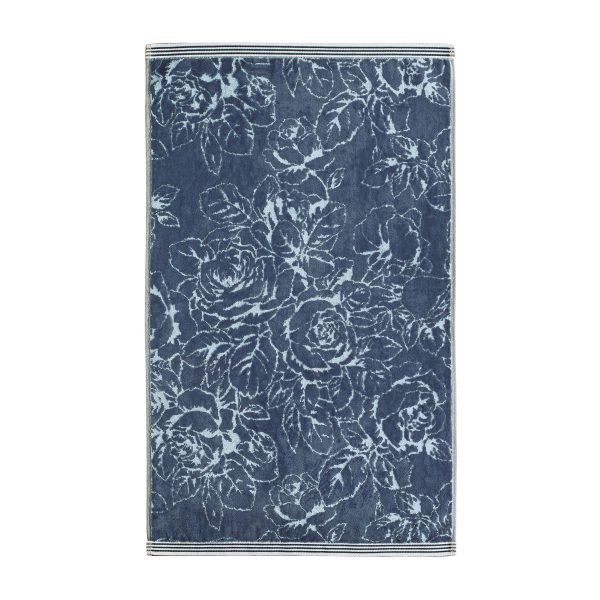 Sanderson Chelsea Rose Bath Towel Midnight | Bed Sava