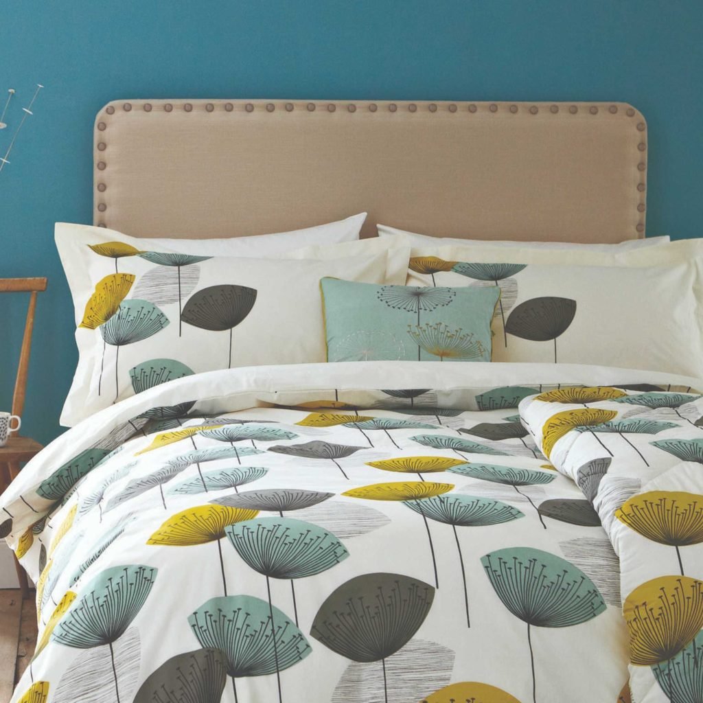 Sanderson Dandelion Clocks Super Kingsize Duvet Cover Set, Chaffinch