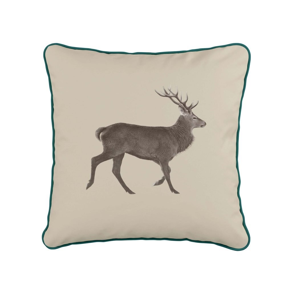 Sanderson Farthing Wood & Everly Cushion 45cm x 45cm, Linen