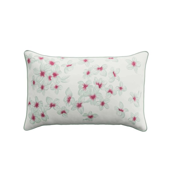 Sanderson Oleander Cushion 30cm x 50cm Aqua | Bed Sava