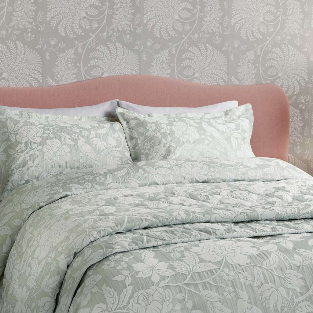 Sanderson Pyramus Double Duvet Cover Set, Aqua