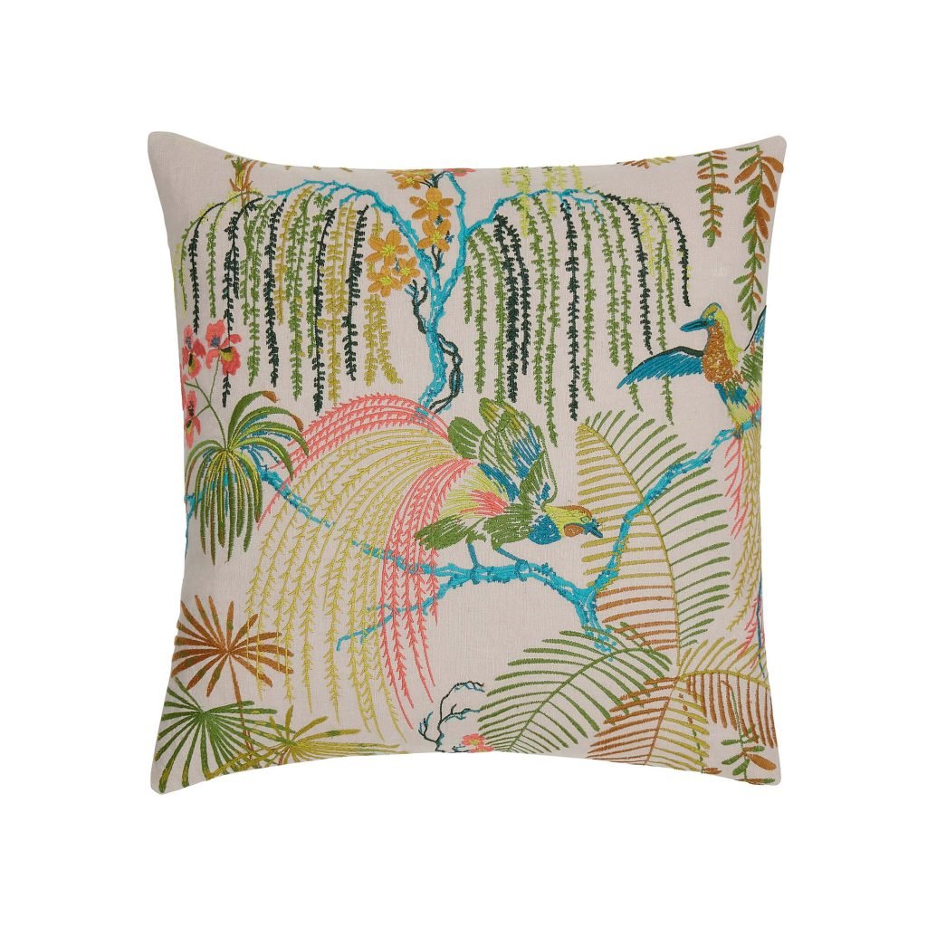 Sanderson Palm House Cushion 45cm x 45cm, Botanical Green